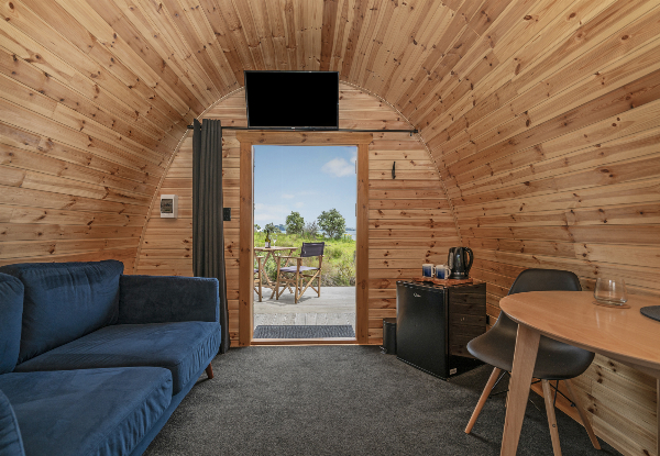Two-Night Beachside Glamping Stay in a Standard or Deluxe Pod for Two People incl. Late Checkout - Option for Three Night Stay - Coromandel Shelly Beach