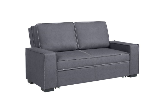 Three-Seater Grey Sofa Bed