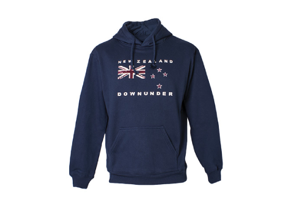 NZ Flag Navy Hoodie - Four Sizes Available