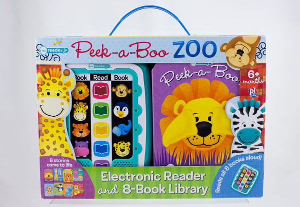 $26.99 for a Marvel, a Paw Patrol or a Peek-A-Boo Zoo ME Reader Junior Set - Eight Books with Read Aloud Module
