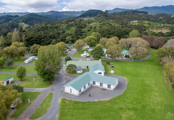 Two-Nights Camping on a Non-Powered Site at the Beautiful Beachfront Shelly Beach Top 10 Holiday Park, Coromandel -
 Options for Two People or Family