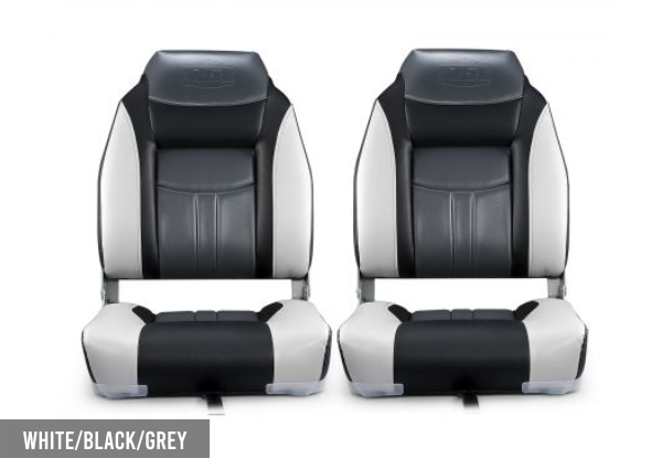 Two-Piece OGL Water-resistant Swivel Folding Boat Seats - Two Colours Available