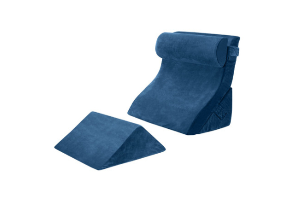 Four-Pack Bed Wedge Pillow Set - Two Colours Available