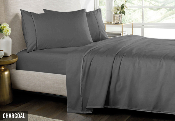 1000TC Pure Cotton Sheet Set - Available in Eight Colours & Three Sizes