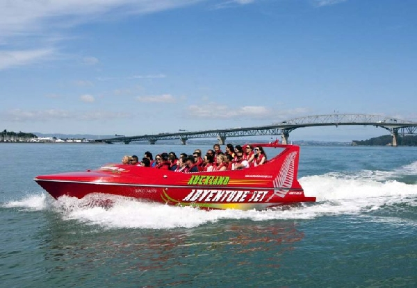 35-Minute Jet Boat Ride to Waiheke Island incl. Return Ferry Ticket for One Person - Option for up to 10 People - Valid from 2nd January 2022