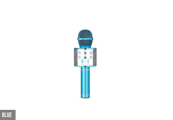 Karaoke Microphone with Bluetooth Speaker - Three Colours Available