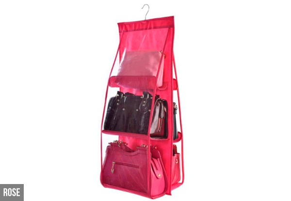 Six-Pocket Hanging Wardrobe Storage Bag - Five Colours Available