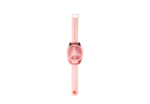USB Rechargeable Fan Watch with Colourful LED Changing Light - Four Colours Available