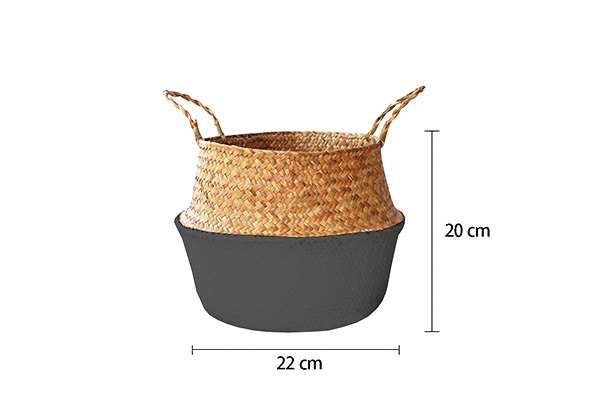 Woven Seagrass Flower Basket - Two Sizes Available & Option for Two