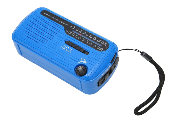 1200mAh Solar-Powered Emergency Hand Crank Radio