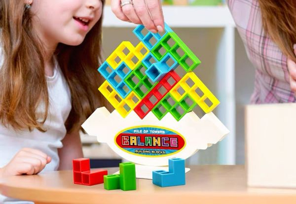 Tetra Tower Game Stacking Blocks - Available in Two Options