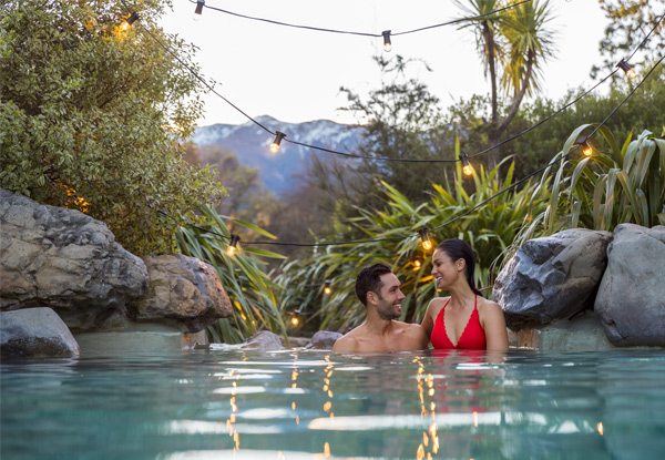 Per-Person, Twin-Share Hanmer Springs Retreat incl. Four Day Car Hire (from Christchurch), Three Nights Accommodation, Entry to Springs Thermal Pools & Spa & Jet the Gorge Jetboat trip with Hanmer Springs Attractions