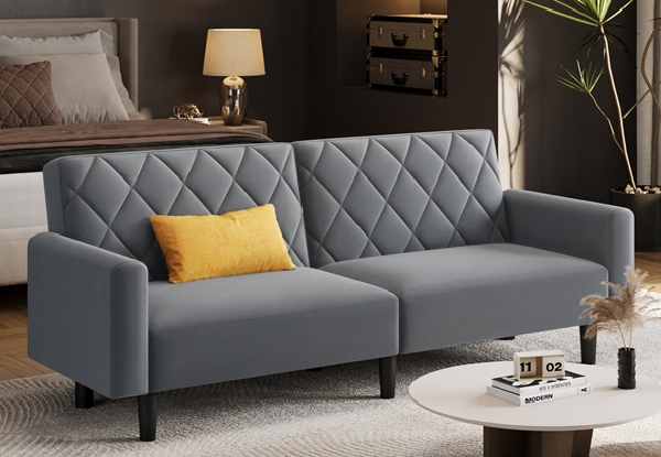 Velvet Convertible Sofa Bed