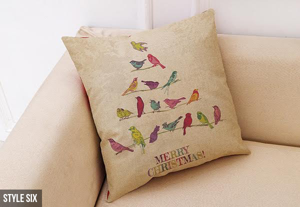 Vintage-Style Christmas Cushion Cover Range - Seven Styles Available