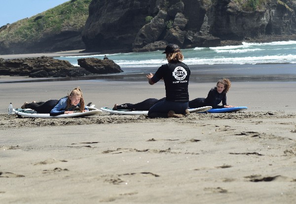 Two-Hour Learn to Surf Group Lesson incl. Surfboard & Wetsuit Hire - Options for Two-People, 1.5 Hour Private Lessons & Gear Hire