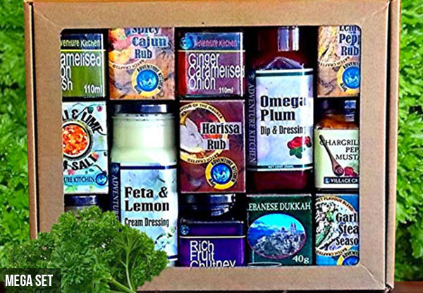 $32 for an Entertainers Hamper or $54 for a Mega Set of 13 Gourmet Condiments incl. Nationwide Delivery