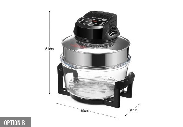 17 Litre Halogen Turbo Air Fryer - Three Options Available