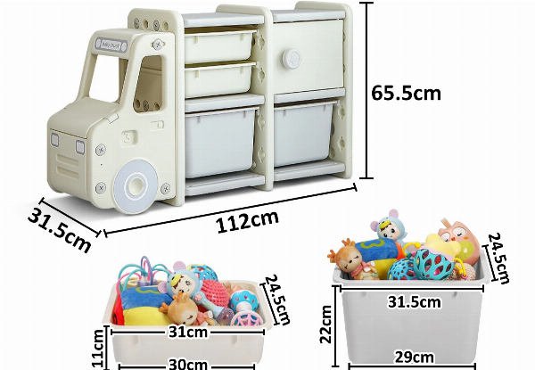 Kids Car Shape Toy Storage Shelf - Three Options Available