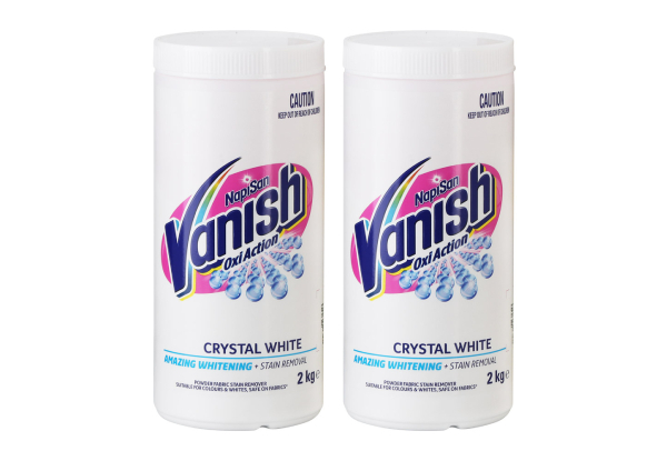 Two-Pack of 2kg Napisan Vanish Oxiaction Crystal White