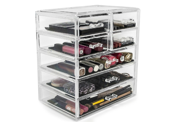 Seven-Drawer Transparent Makeup Storage Box