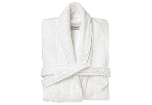 Canningvale Cotton Terry White Bathrobe incl. Nationwide Delivery