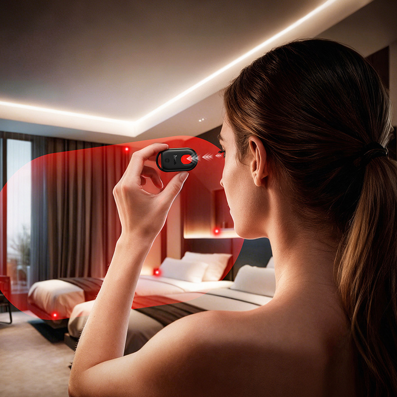 Hoco 2 in 1 Wireless Tracker Tag Compatible with Apple Devices, with Spy Camera Detector