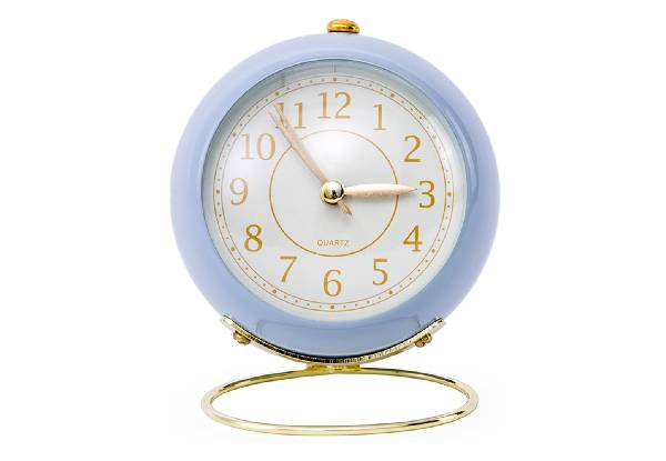 Vintage Metal Desk Clock - Four Colours Available