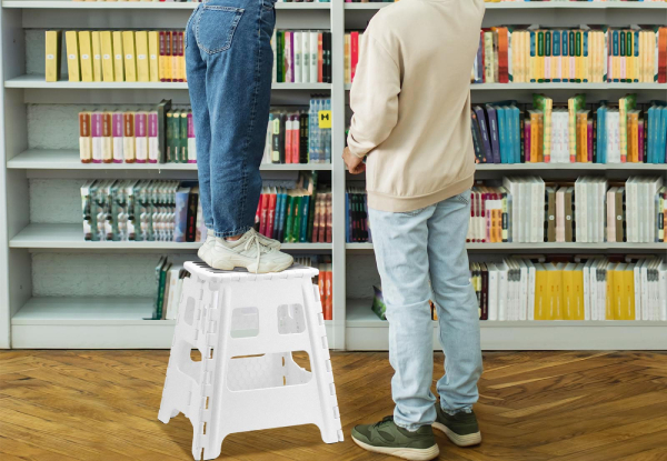 Foldable Step Stool with Handle - Two Colours Available