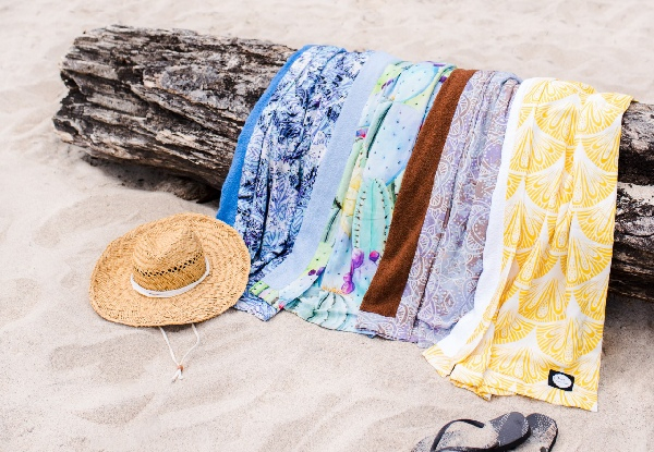Premium Two-Sided Beach Towel & Sand-Free Mat - 18 Designs Available
