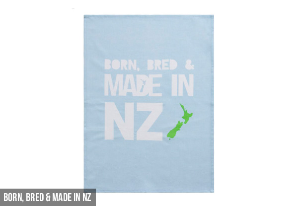 100% Cotton Large Kiwiana Tea Towels - Seven Styles Available