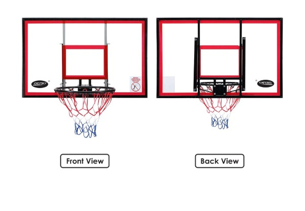 Wall Mounted Basketball Hoop 110 x 70cm