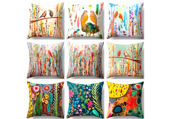 Oil Painting Style Cushion Cover - 14 Designs Available