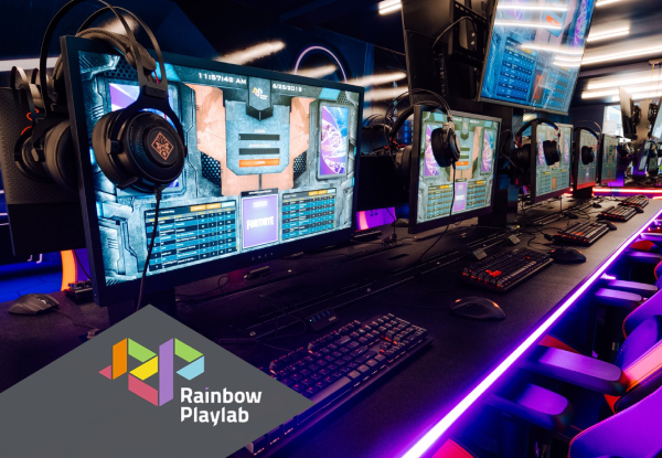 E-Sports All Day Pass & Hunger Buster Meal Deal for One Person at Rainbow Playlab