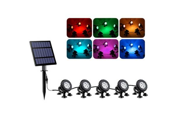 Solar RGB Pond Light with Suction Cups - Two Options Available