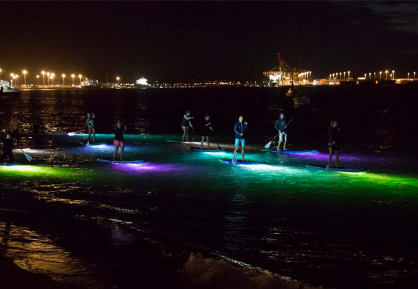 $49 for a One-Hour Night Flood Light Stand Up Paddle Board Session for Two People (value $100)
