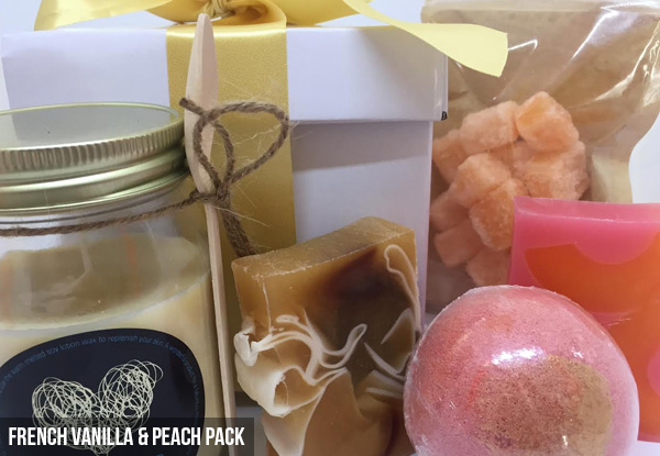 Luxury Pamper Packs incl. Soaps, Bath Bomb, Candle & Sugar Scrub - Two Options Available