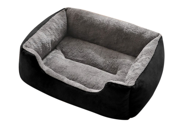 Rectangle Plush Pet Cat Dog Bed - Available in Three Colours