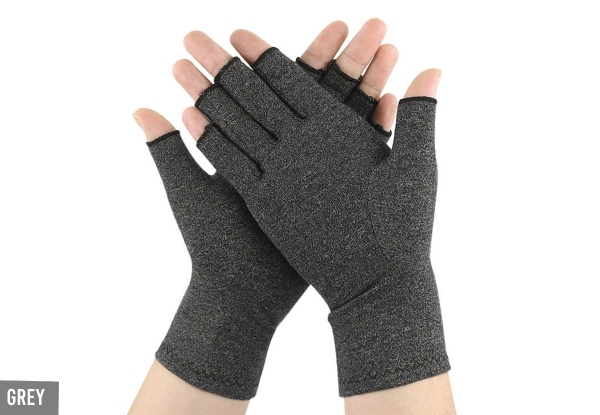 Joint Relief Compression Gloves - Three Sizes & Five Colours Available & Option for Two Pairs