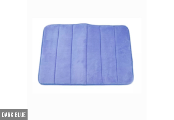 Water-Absorbent Memory Foam Soft Non-Slip Bath Mat Range - 11 Colours & Two Sizes Available