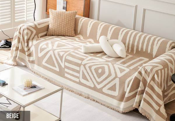 Boho Style Sofa Cover - Available in Three Colours & Five Sizes
