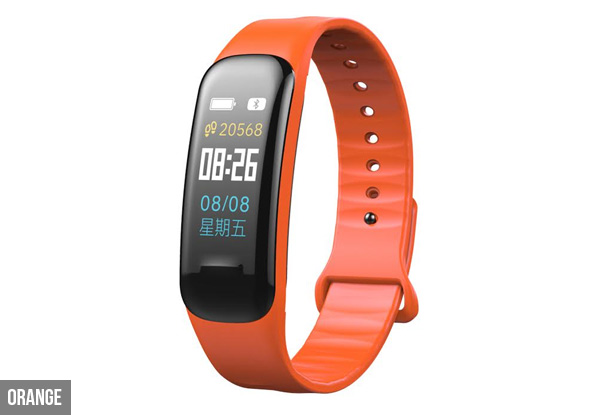 Blood Pressure & Heart Rate Fitness Wristband - Six Colours Available with Free Metro Delivery Available