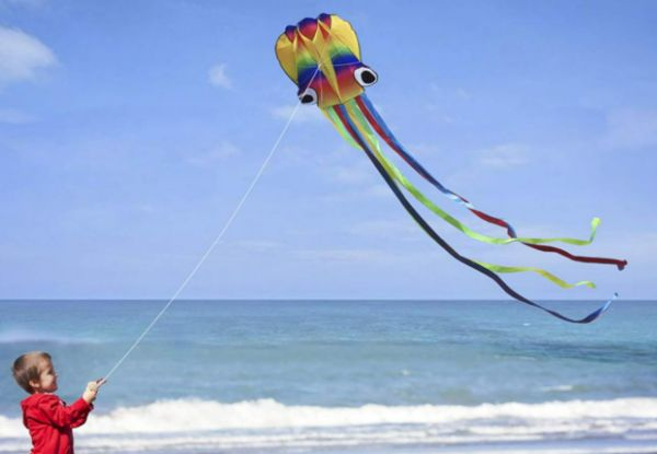 Rainbow Soft Octopus Kite - Option for Two-Set