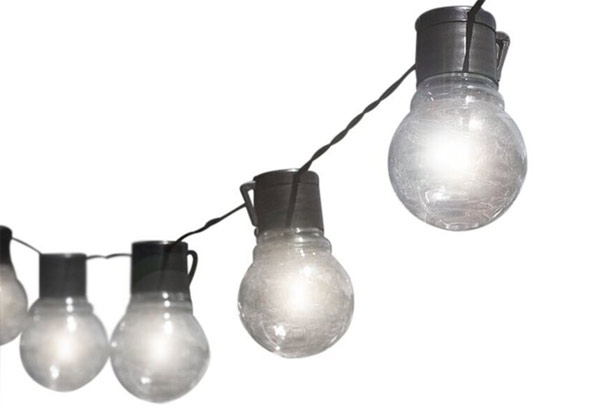 Retro Solar-Powered String Light Bulbs - Six Options Available with Free Delivery