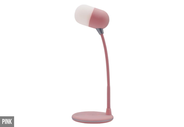 Three-in-One Rotating Lamp, Bluetooth Speaker & Wireless Charger - Four Colours Available
