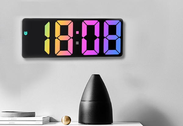 Digital LED Alarm Clock - Two Colours Available