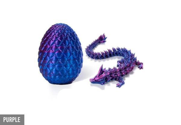 Full Articulated Crystal Dragon in Egg - Five Colours Available