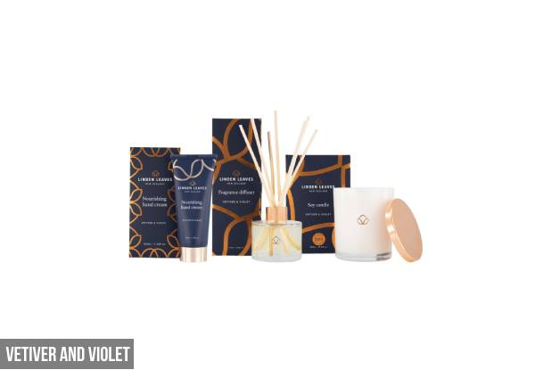 Linden Leaves Candle, Diffuser & Hand Cream Set - Two Scents Available