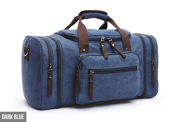 Large Capacity Canvas Luggage Bag - Five Colours Available with Free Delivery