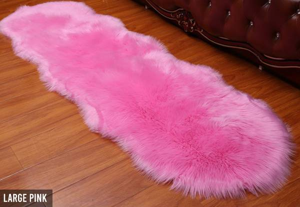 Fur Style Rug - Two Sizes & Ten Colours Available