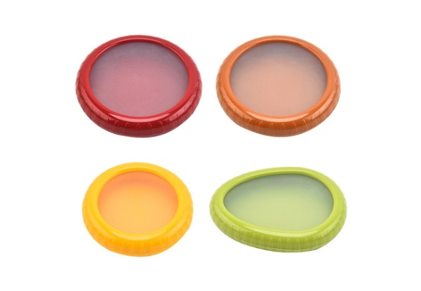 Four-Piece Silicone Fruit & Vegetable Storage Container Set